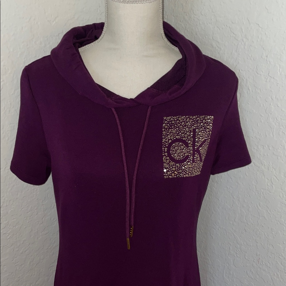 Calvin Klein Dark wine/Purple Mini Dress